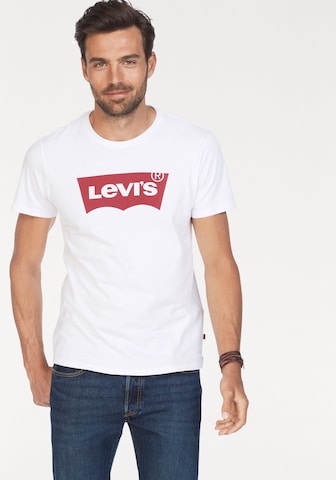 Tricou 'GRAPHIC SET-IN NECK NEUTRALS' de la LEVI'S pe alb: față