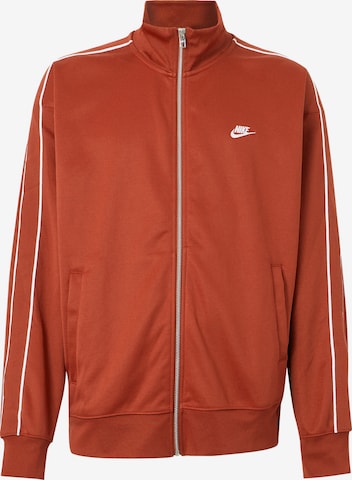 Veste de survêtement 'CLUB' Nike Sportswear en rouge : devant