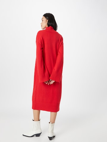 ESPRIT - Vestido de malha em vermelho