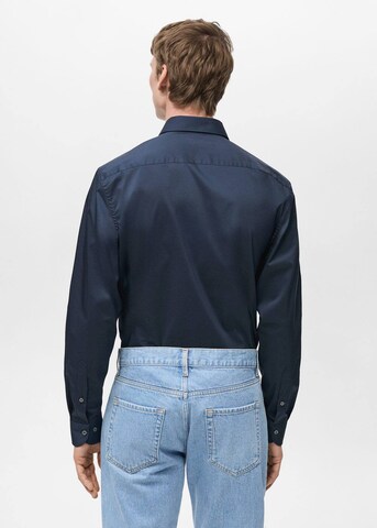 MANGO MAN Regular fit Button Up Shirt 'Play' in Blue