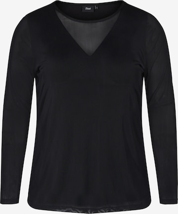 Zizzi Top 'ENIMA' in Black: front