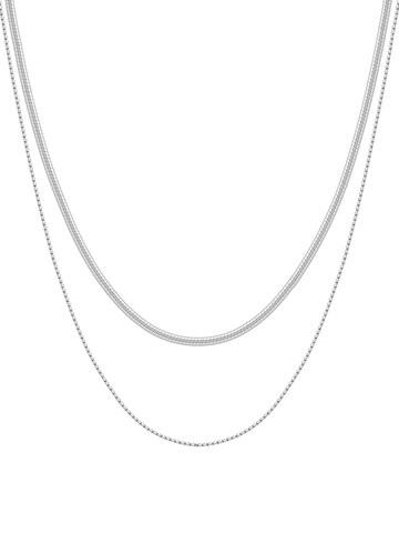 Hey Happiness Kette 'Duo Shine' in Silber