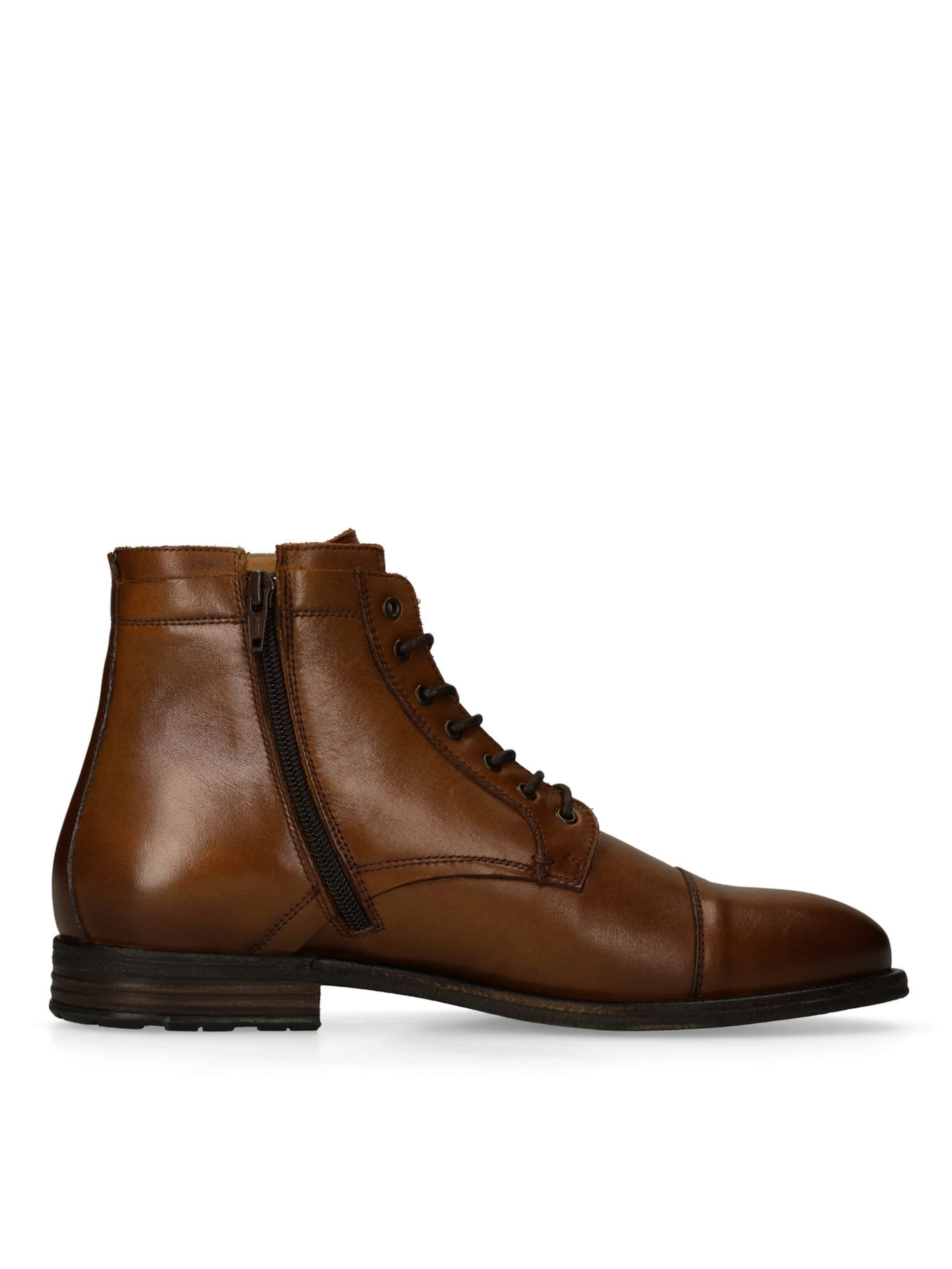 MANFIELD Lace-Up Boots in Brown