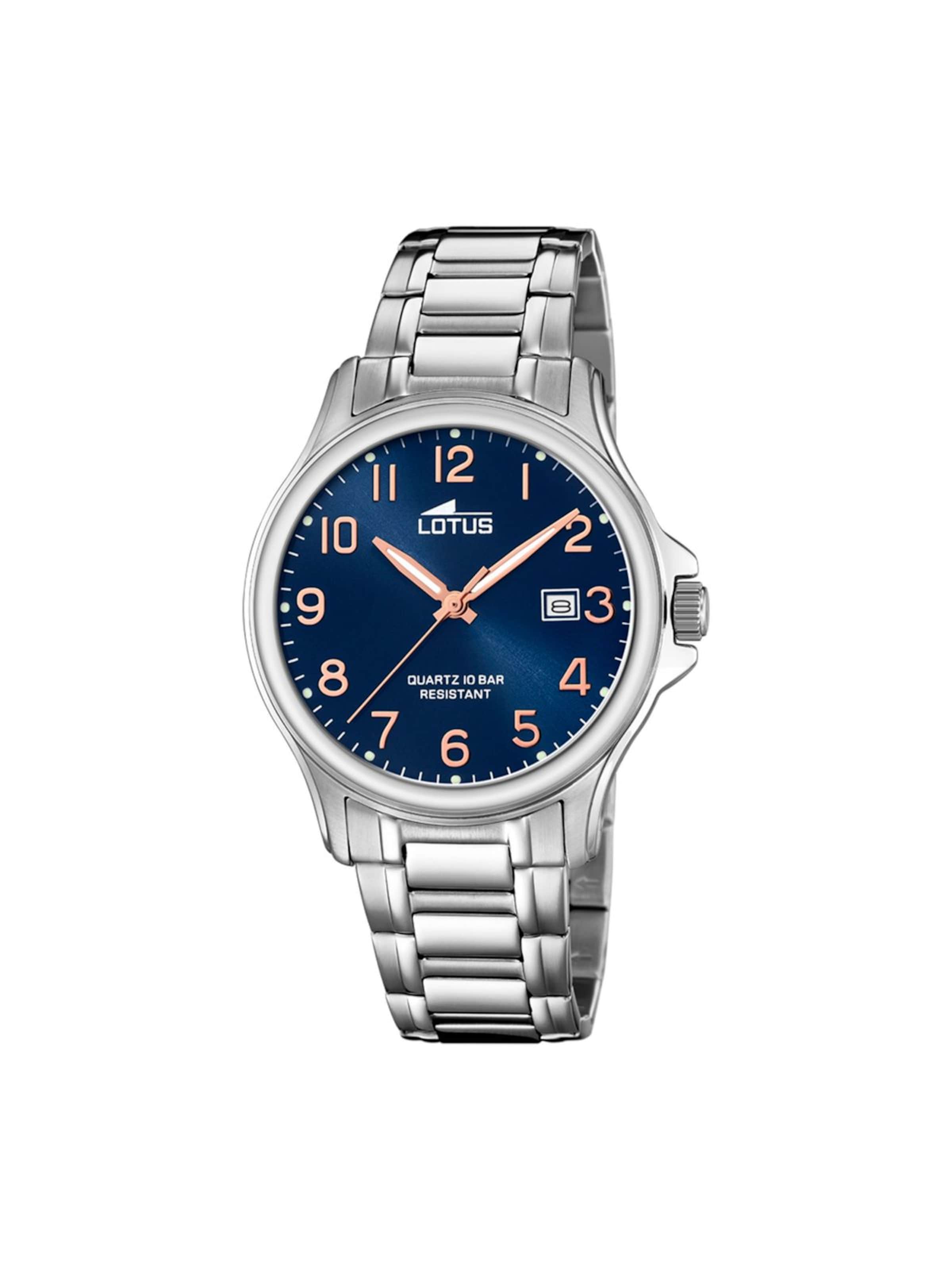 Lotus Analog watch in Blue: front