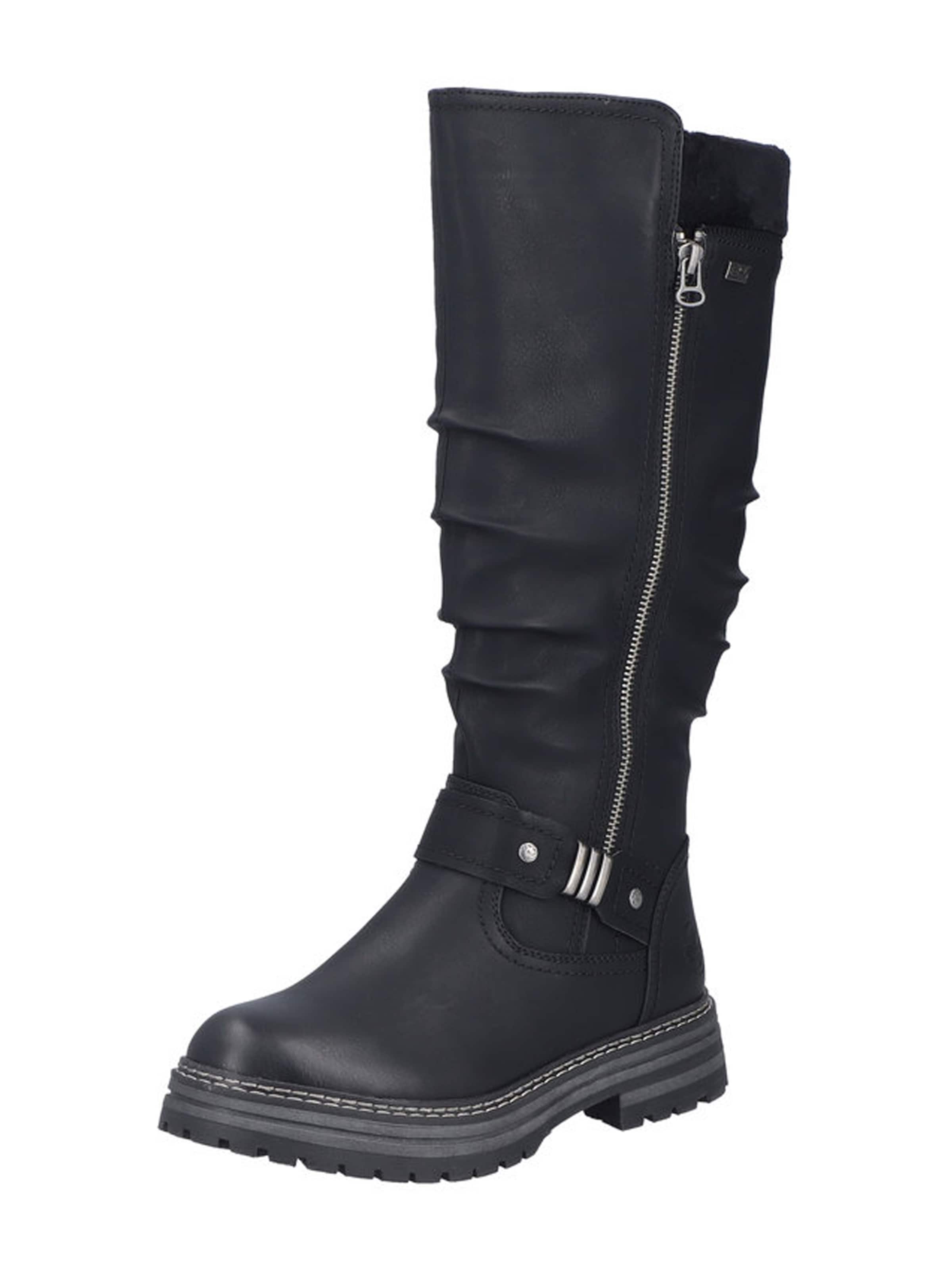 Rieker Μπότες σε μαύρο: μπροστά