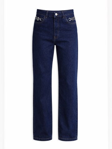 IT'S BASIC Flared Jeans in Blue: front