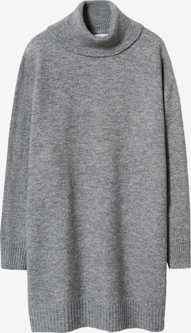 MANGO Knitted dress 'TALDORA' in Grey: front