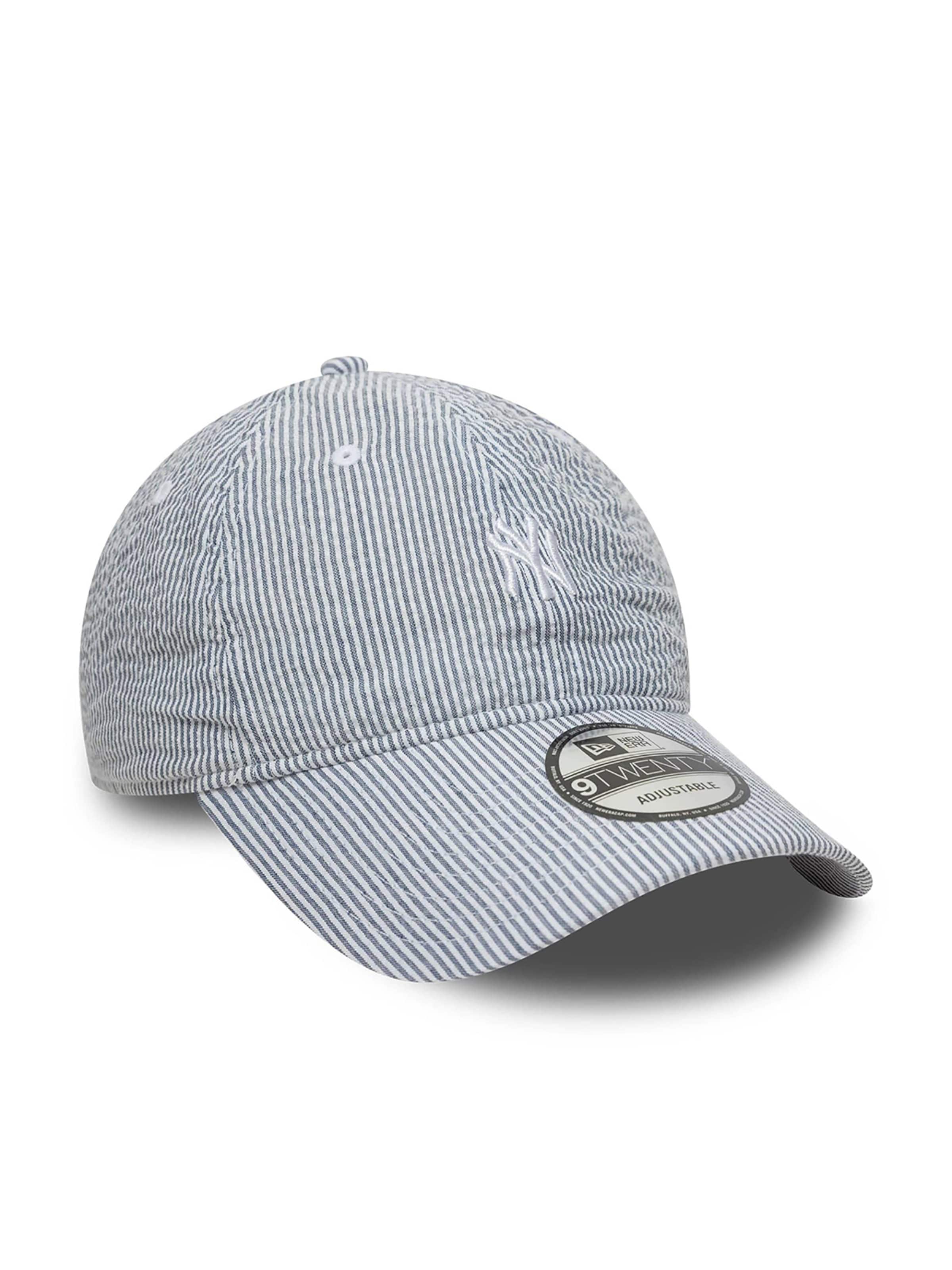 NEW ERA Športová šiltovka '9TWENTY New York Yankees MLB Seersucker' - Modrá
