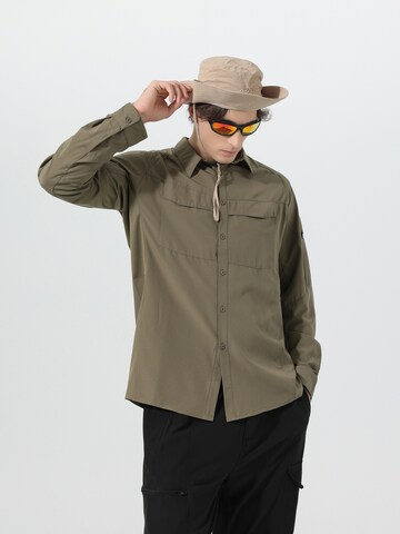 Youthup Comfort fit Button Up Shirt in Green