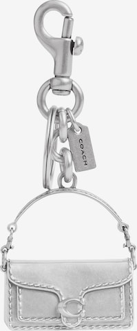 Portachiavi di COACH in argento: frontale