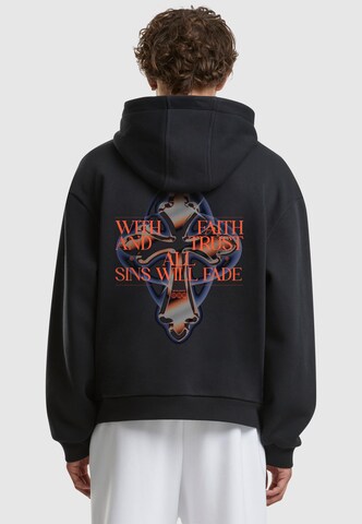 Mister Tee Sweatshirt 'Faith And Trust' in Schwarz: Vorderseite