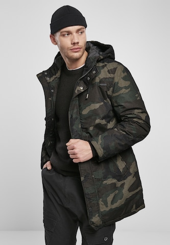 Parka d’hiver Brandit en vert : devant