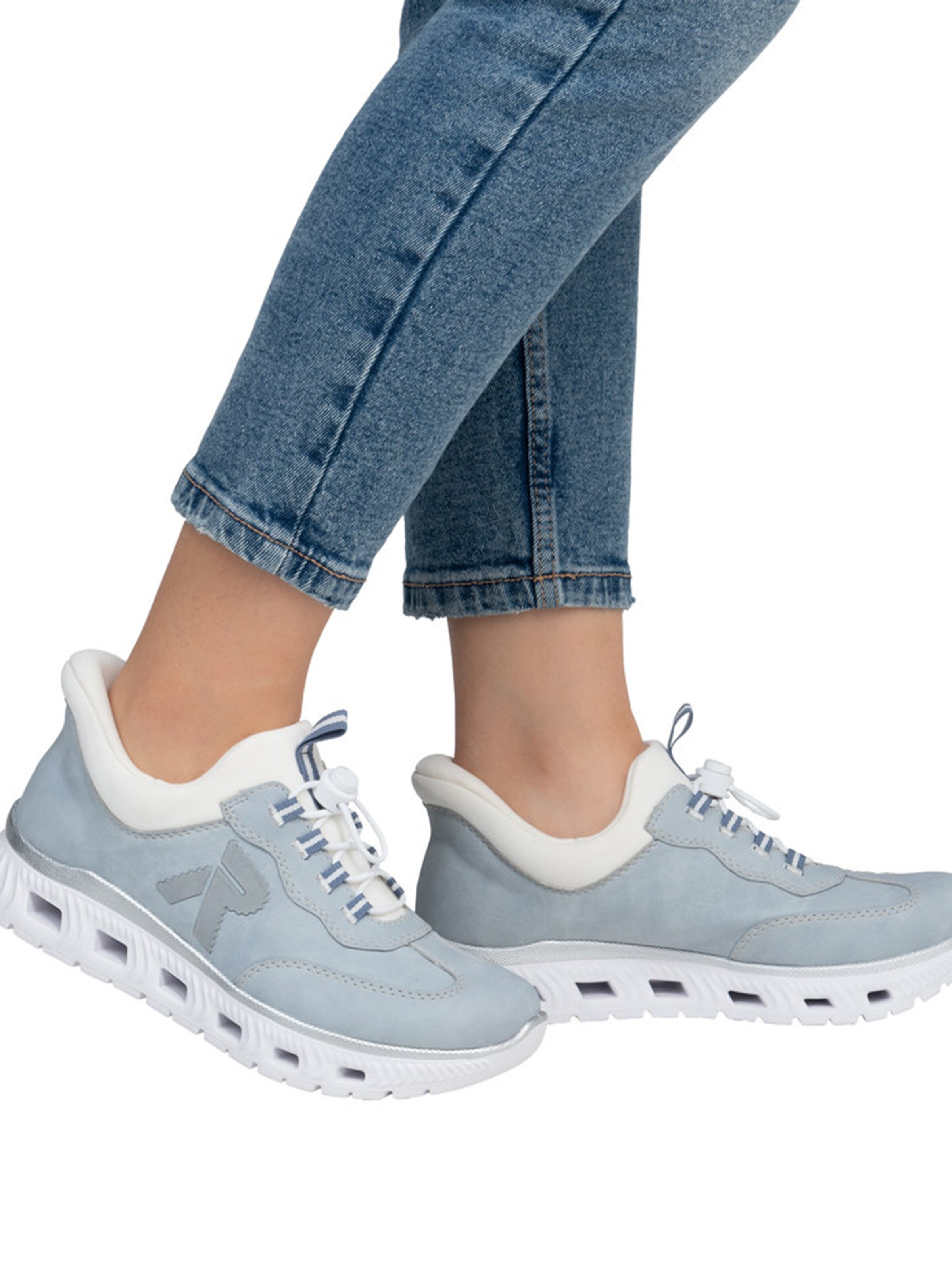 Baskets basses Rieker en bleu