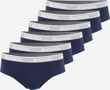 Slip 'men GO ABC' di SLOGGI in blu: frontale