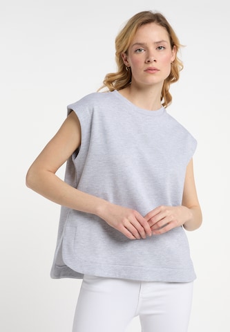 Sweat-shirt DreiMaster Maritim en gris : devant