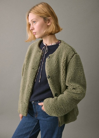 MANGO TEEN Between-Season Jacket in Green: front
