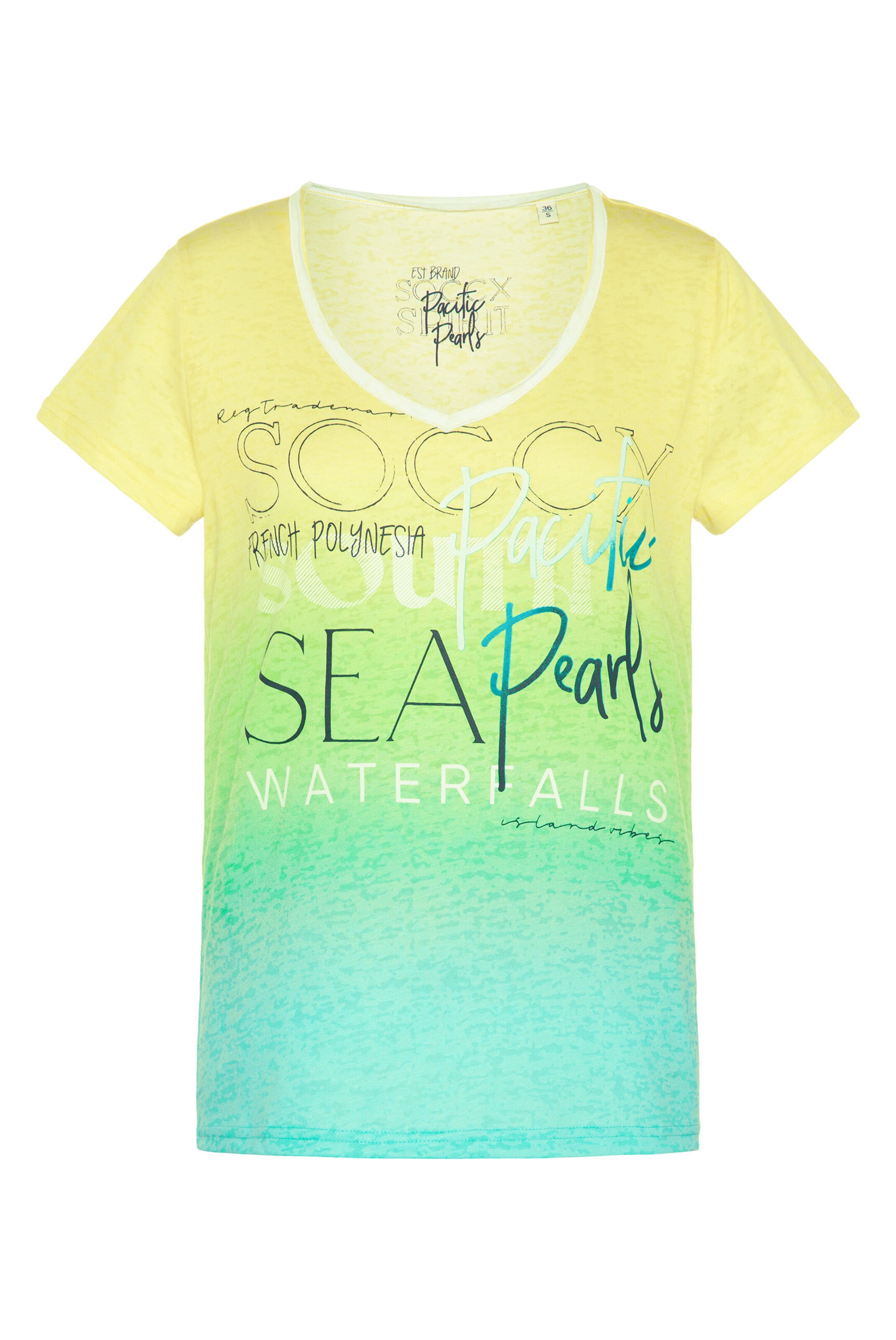 Soccx Póló - sárga: elől