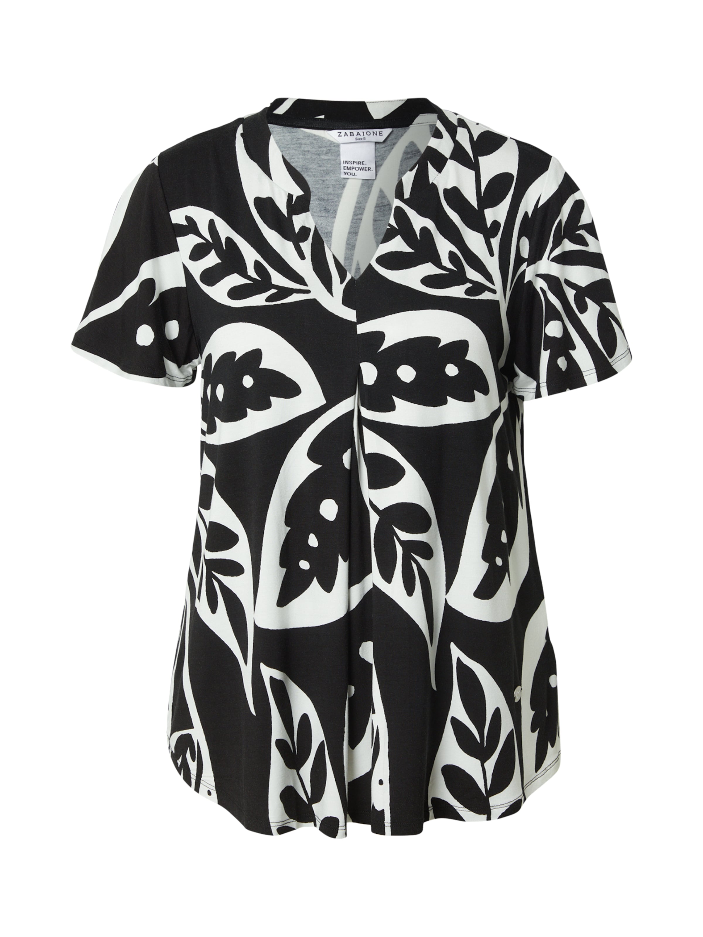 ZABAIONE Blouse 'Ri44sana' in Zwart: voorkant