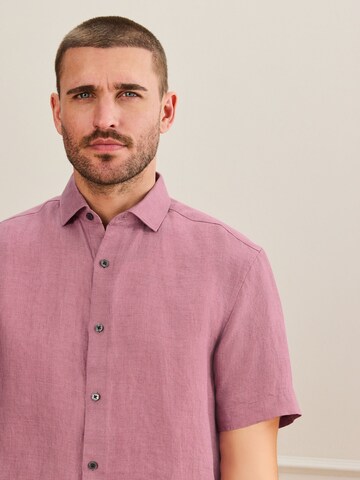 Next Regular Fit Hemd in Pink
