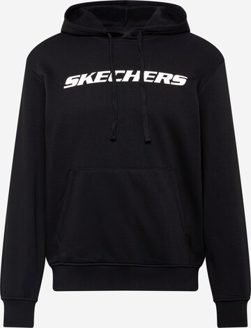 SKECHERS Sportsweatshirt in Schwarz: predná strana