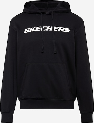 SKECHERS Athletic Sweatshirt in Black: front