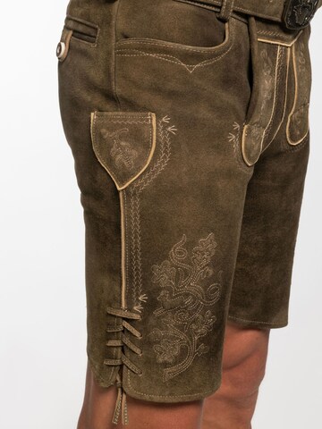 Regular Pantalon folklorique 'Erfurt' SPIETH & WENSKY en marron
