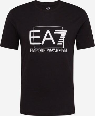 T-Shirt EA7 Emporio Armani en noir : devant