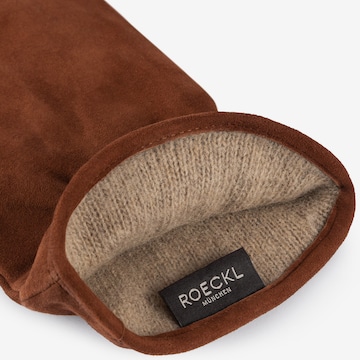 Roeckl Full Finger Gloves in Brown