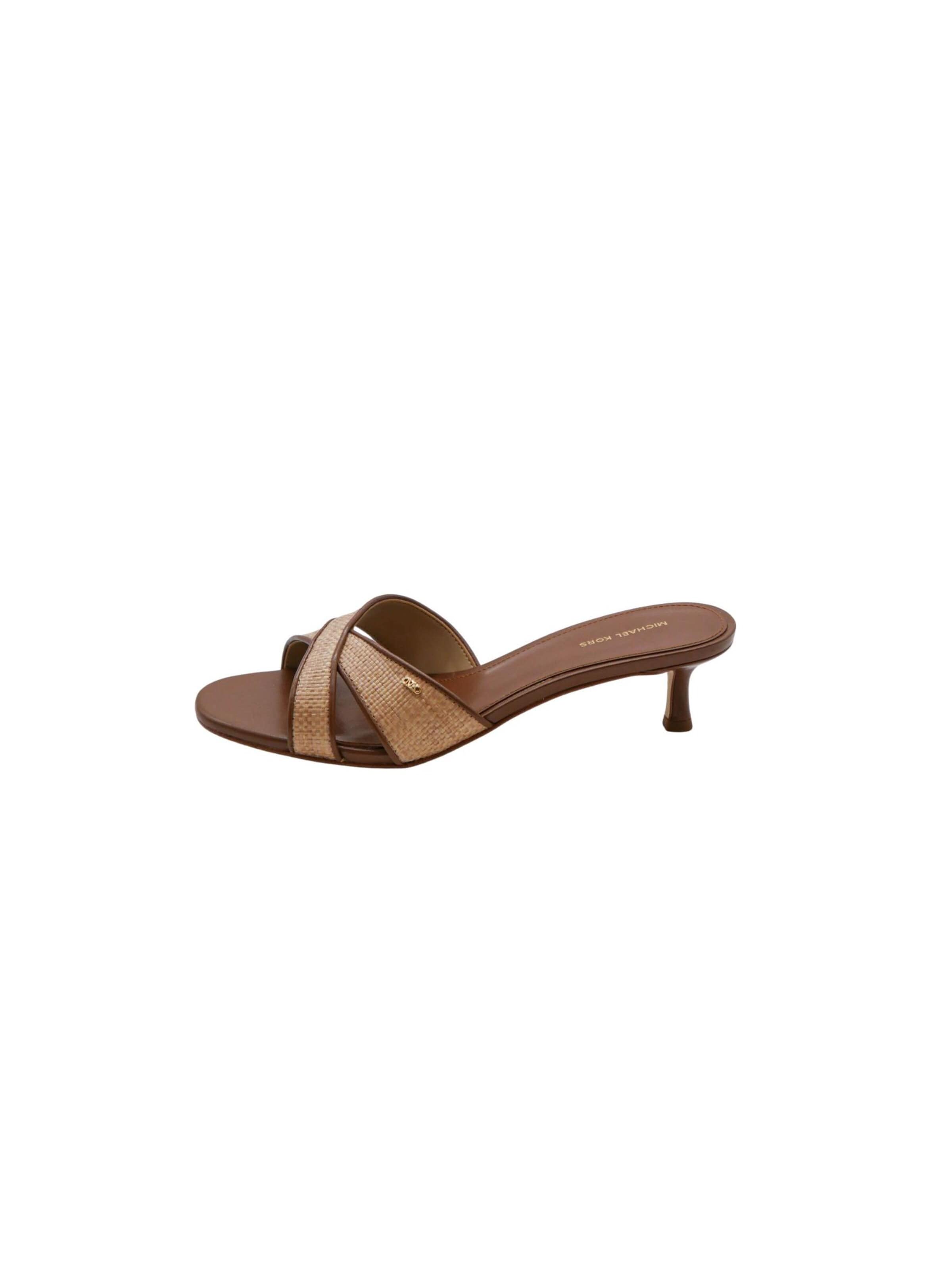 Michael Kors Pantolette 'CASSIDY KITTEN'‌‌‌‌‌‌‌‌ in Braun: Vorderseite