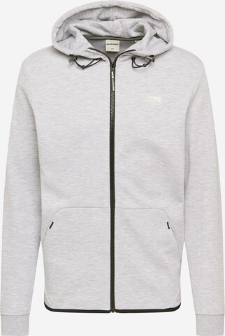 JACK & JONES - Sudadera con cremallera 'Air' en gris: frente