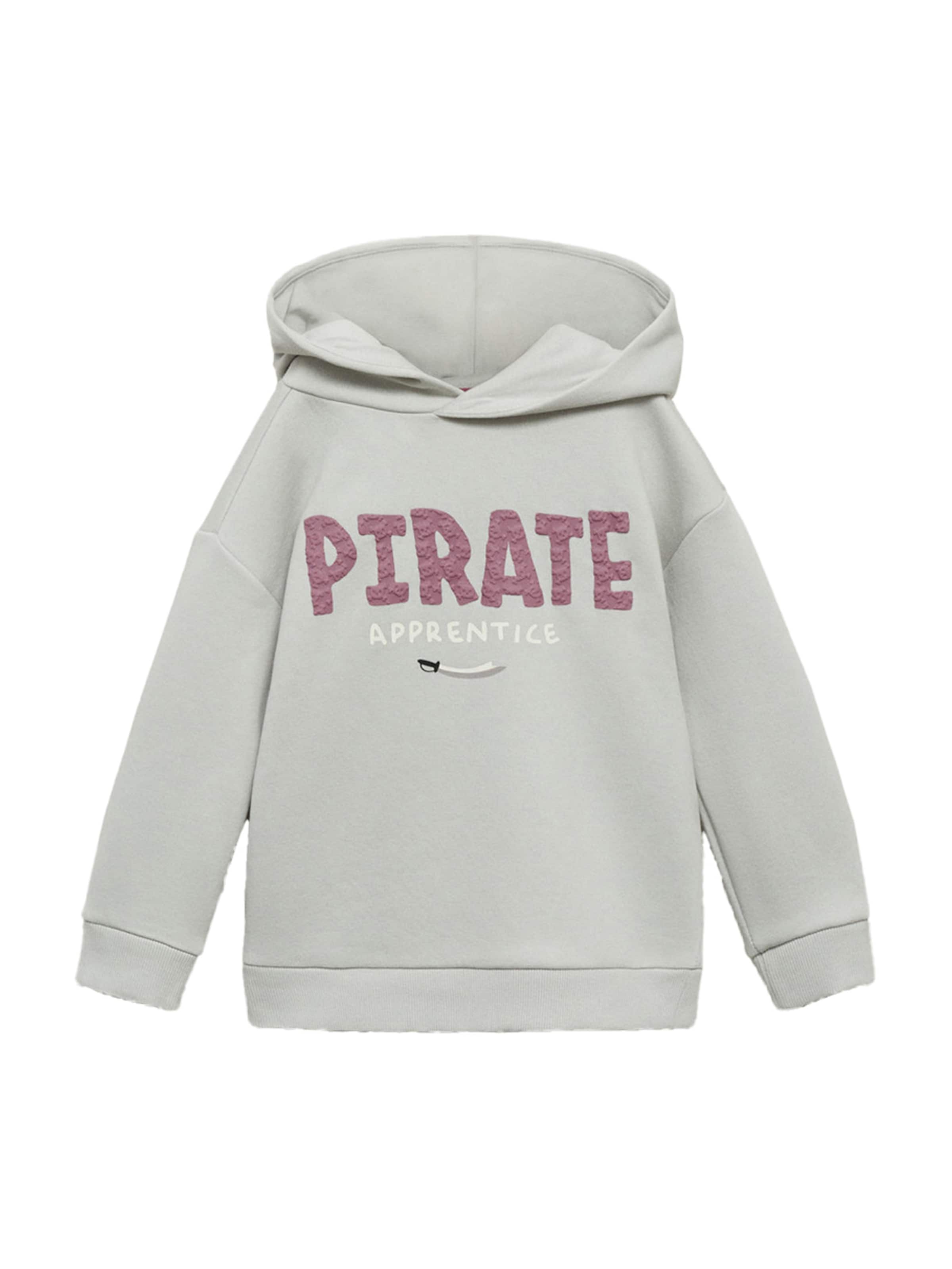 MANGO KIDSSweater majica 'PIRATE' - siva boja: prednji dio