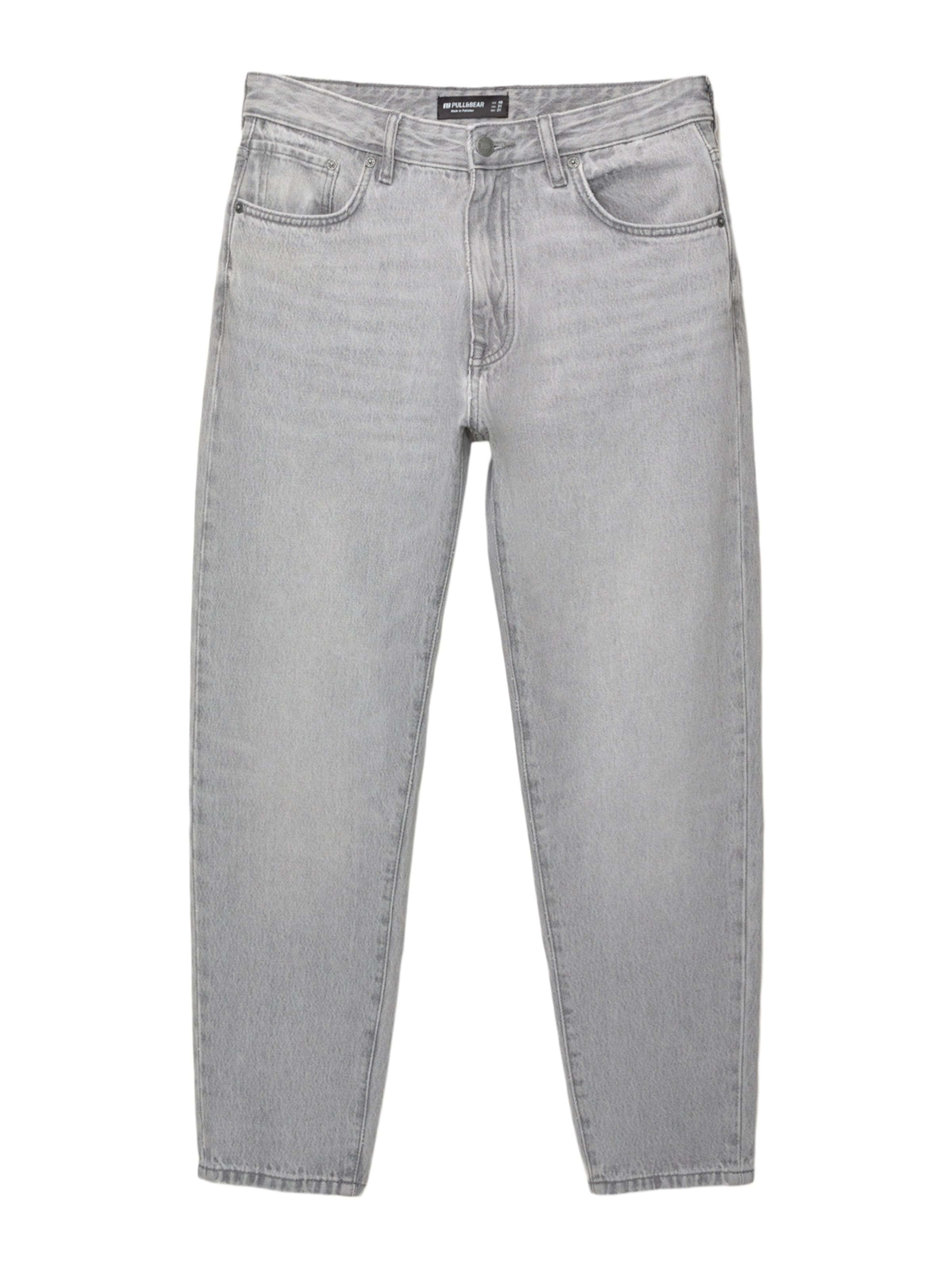 Regular Jean Pull&Bear en gris : devant