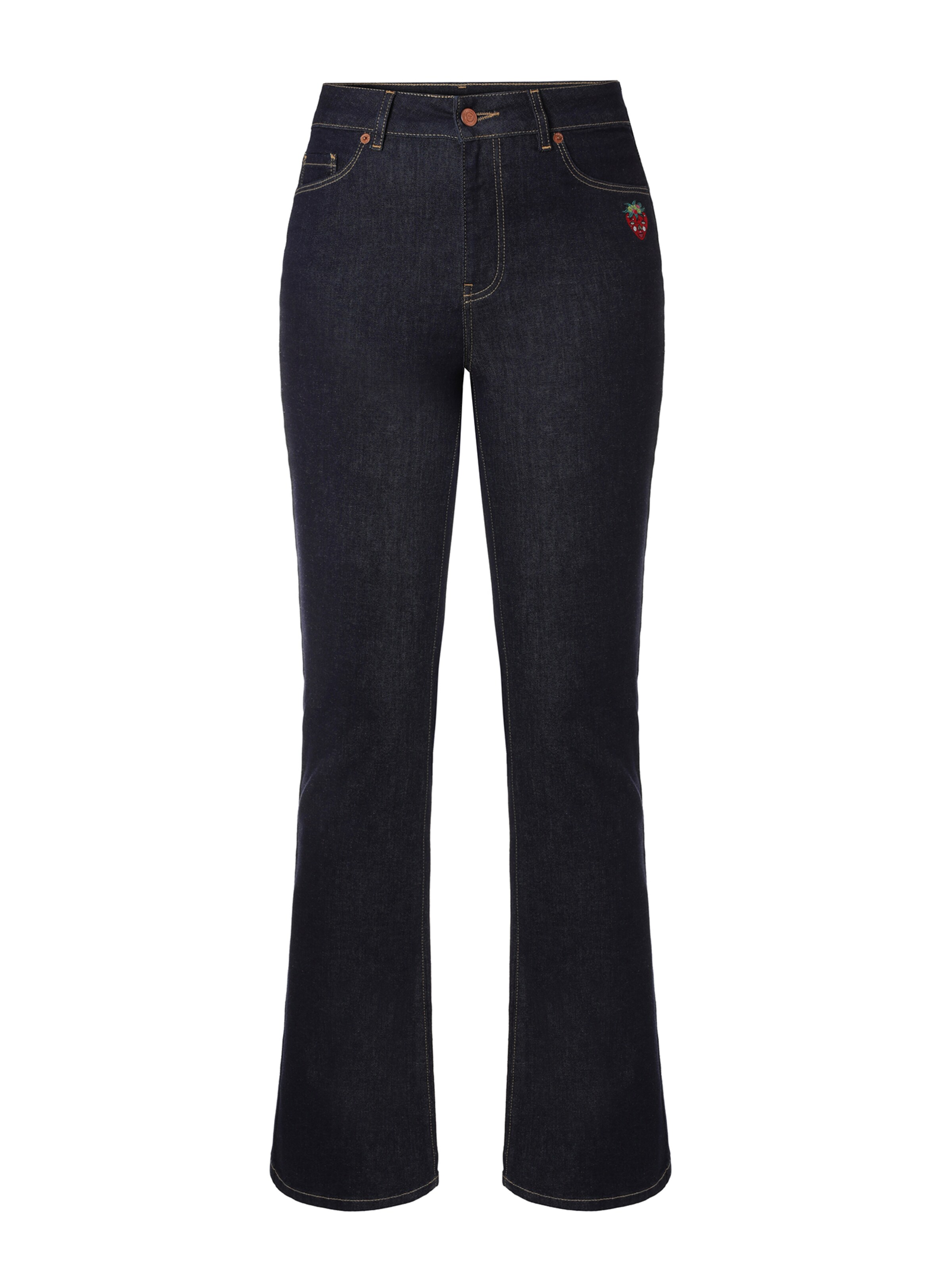 TATUUM - Bootcut Calças em azul: frente