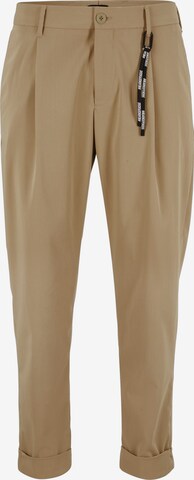 STRELLSON Bandplooibroek 'Louis' in Beige: voorkant