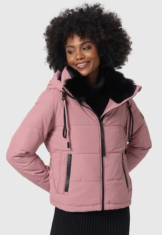NAVAHOO Зимняя куртка 'Mit Liebe XIV' в Ярко-розовый: спереди