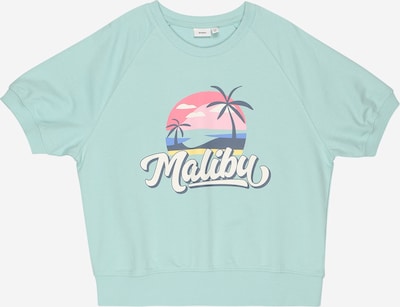 Guppy Sweatshirt in türkis / dunkelblau / gelb / pitaya / weiß, Produktansicht