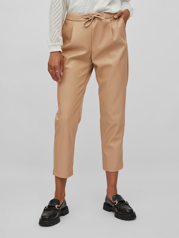 VILA - regular Pantalón plisado 'Nille' en beige: frente