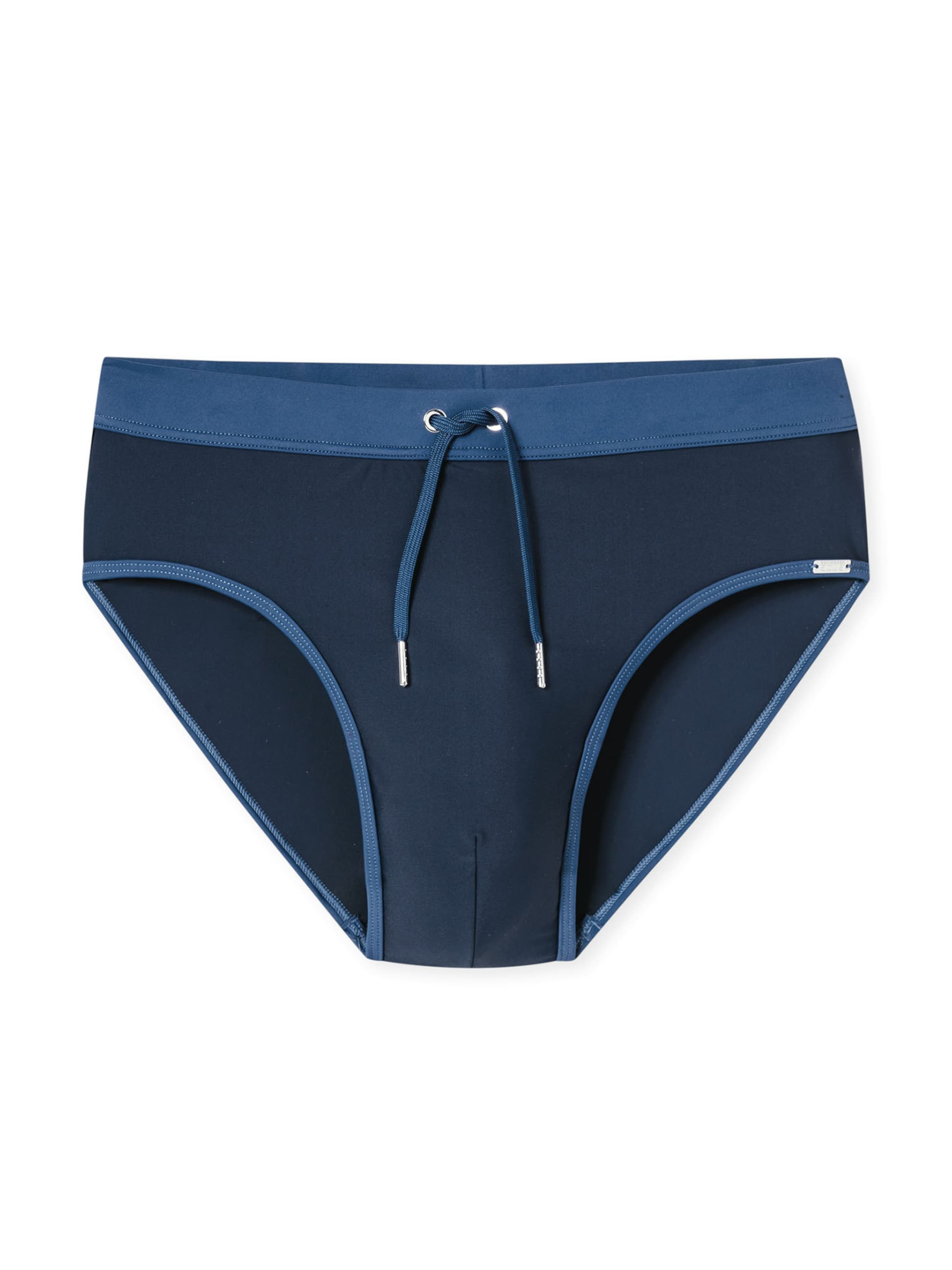 SCHIESSER Bathing trunks ' Ocean Swim ' in Blue: front