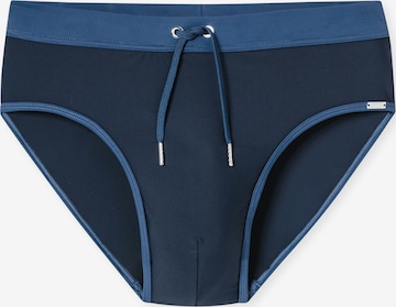 SCHIESSER Bathing trunks ' Ocean Swim ' in Blue: front