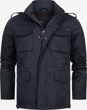 INDICODE JEANS Between-Season Jacket in Blue: front