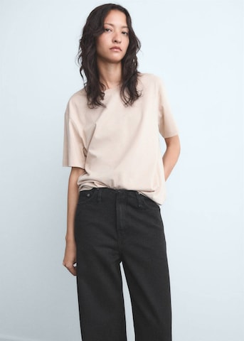 MANGO Wide Leg Jeans in Schwarz