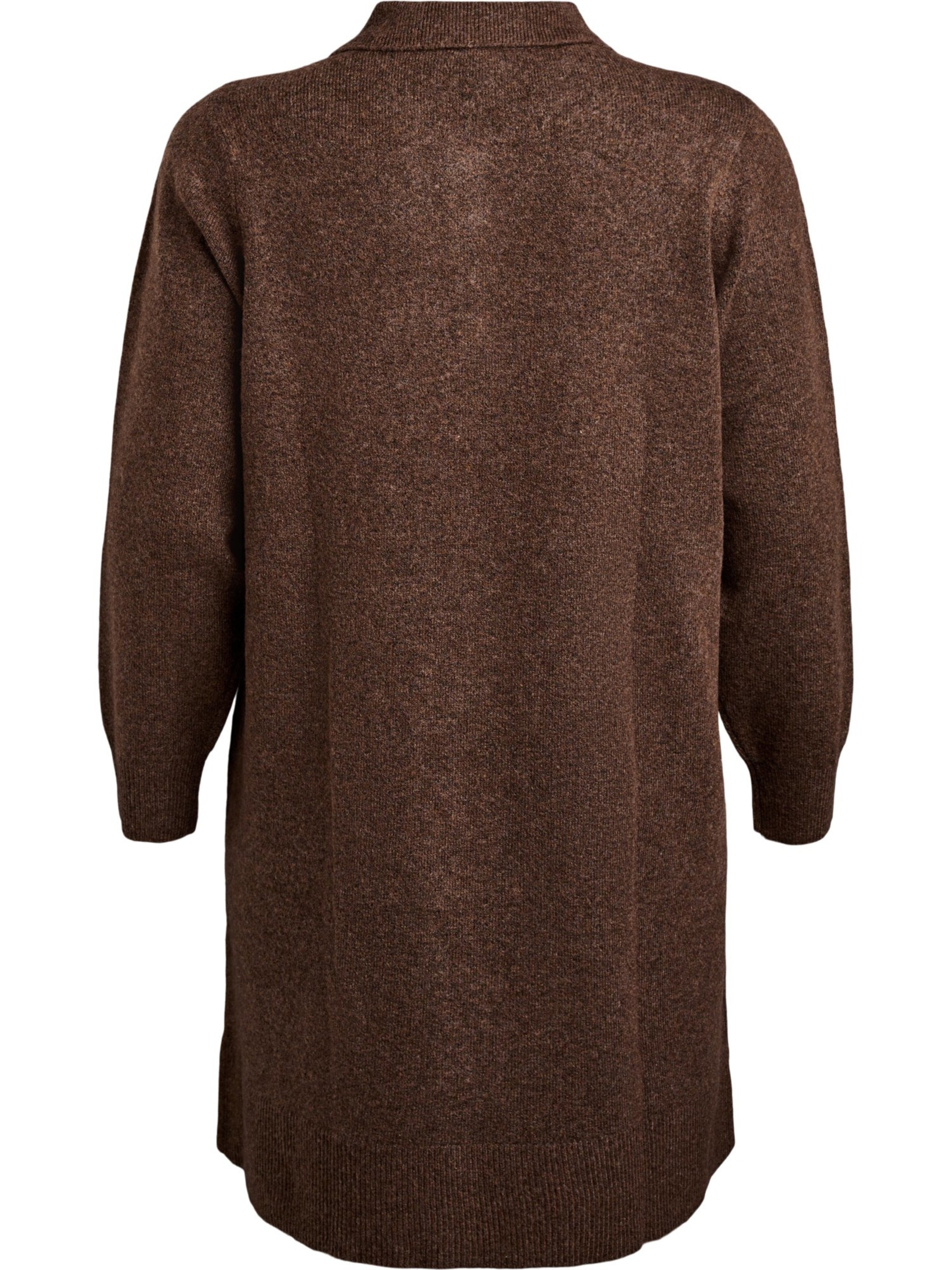 Zizzi Knit dress 'MVISTA' in Brown