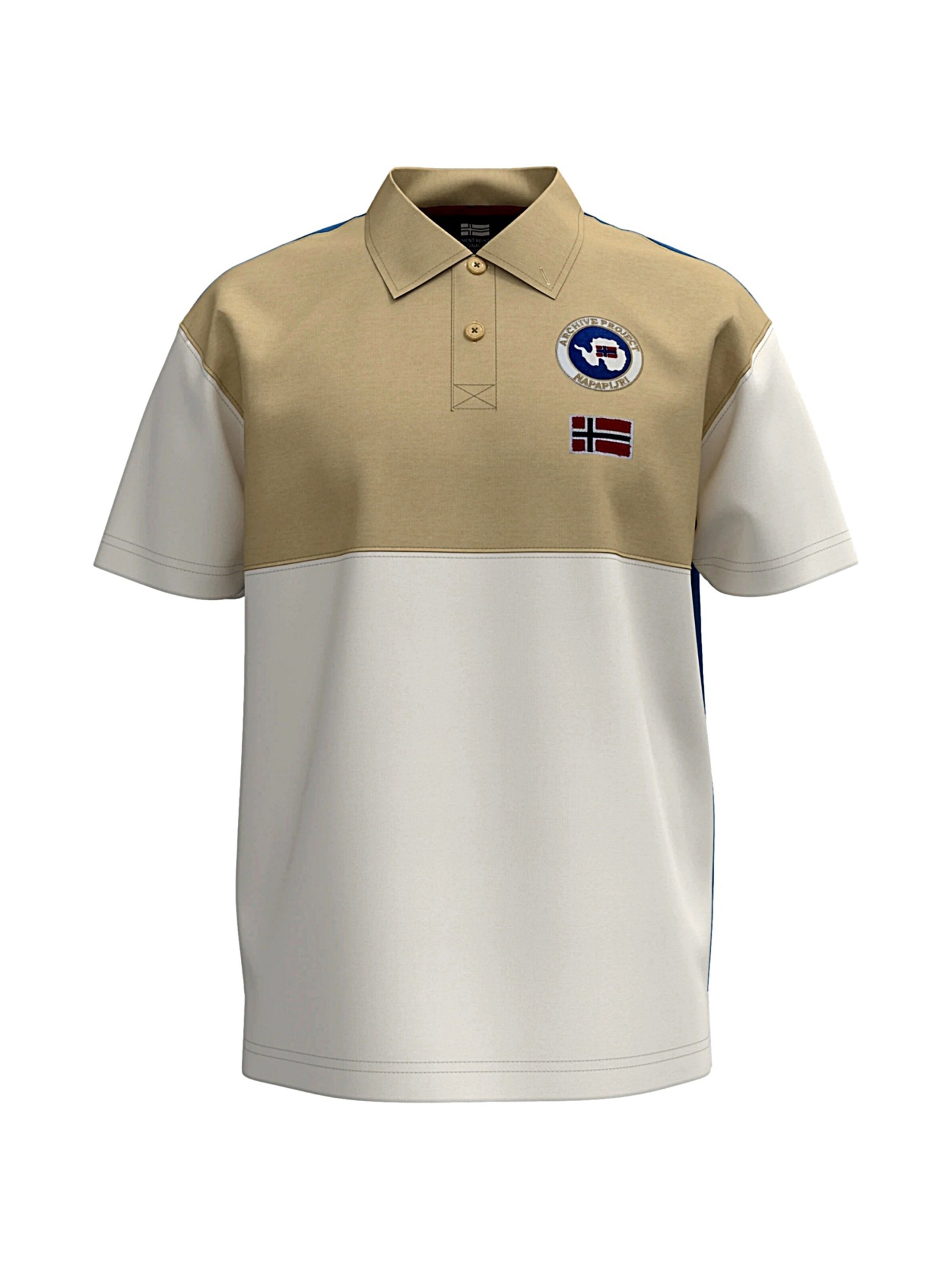 NAPAPIJRI Shirt 'E-Reflect' in Blauw: voorkant