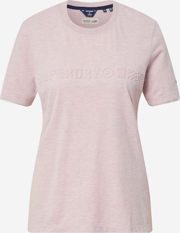 T-shirt Superdry en rose : devant