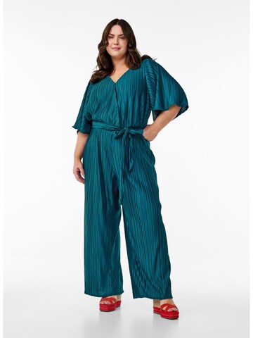 Tuta jumpsuit 'Malise' di Zizzi in blu: frontale