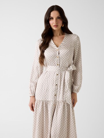 white lace long sleeve maxi dress Good Life Lace Maxi Dress in White main image 1