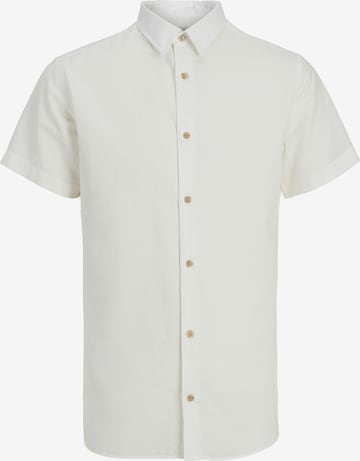 JJ Rebel Button Up Shirt in White: front