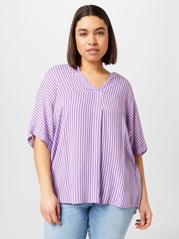 ONLY Carmakoma - Camiseta 'MAY' en lila: frente