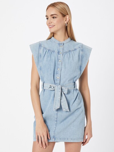 Rochie tip bluză 'Zowie' AllSaints pe albastru deschis, Vizualizare model