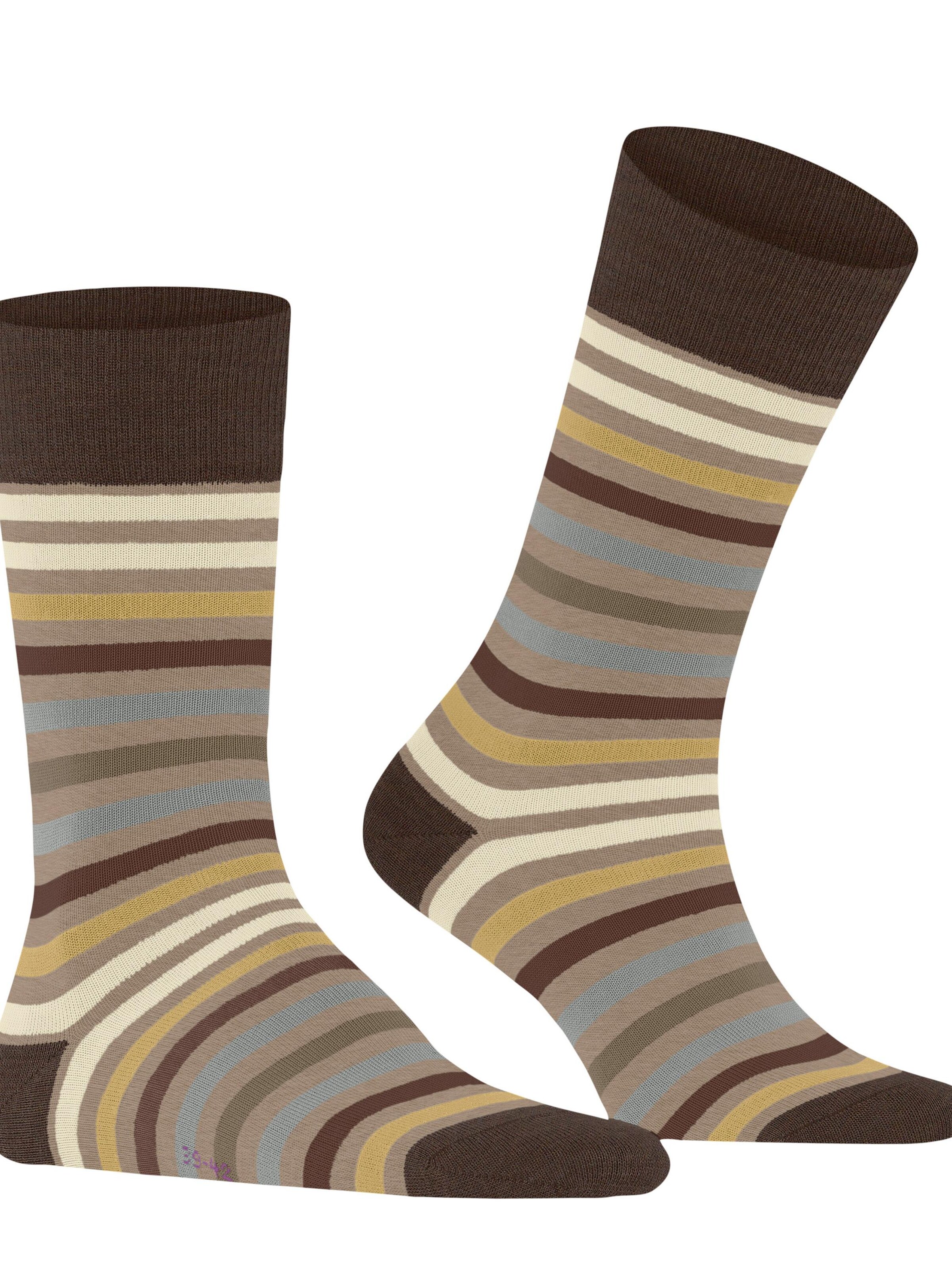 FALKE Socks 'Tinted Stripe' in Beige